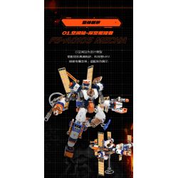 F5 F5-A0106 Xếp hình lắp ráp ghép mô hình Quả bom thứ hai của cỗ máy biến hình bầu trời đầy sao: Máy thám hiểm sao Hỏa, Burning Rock Explorer, mecha biến hình trực tiếp