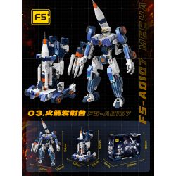 F5 F5-A0107 Xếp hình lắp ráp ghép mô hình Quả bom thứ hai của cỗ máy biến hình bầu trời đầy sao: bệ phóng tên lửa, cỗ máy hợp nhất bầu trời, cơ khí biến hình trực tiếp