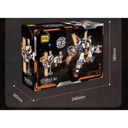 F5 F5-A0107 Xếp hình lắp ráp ghép mô hình Quả bom thứ hai của cỗ máy biến hình bầu trời đầy sao: bệ phóng tên lửa, cỗ máy hợp nhất bầu trời, cơ khí biến hình trực tiếp