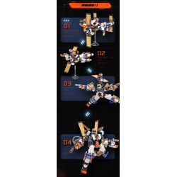 F5 F5-A0107 Xếp hình lắp ráp ghép mô hình Quả bom thứ hai của cỗ máy biến hình bầu trời đầy sao: bệ phóng tên lửa, cỗ máy hợp nhất bầu trời, cơ khí biến hình trực tiếp