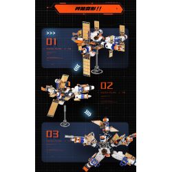 F5 F5-A0107 Xếp hình lắp ráp ghép mô hình Quả bom thứ hai của cỗ máy biến hình bầu trời đầy sao: bệ phóng tên lửa, cỗ máy hợp nhất bầu trời, cơ khí biến hình trực tiếp