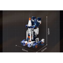 F5 F5-A0108 Xếp hình lắp ráp ghép mô hình Quả bom thứ hai của cỗ máy biến hình bầu trời đầy sao: tàu con thoi, tàu tuần dương không gian, cơ khí biến hình trực tiếp