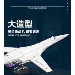 JIESTAR JJ9226 Xếp hình lắp ráp ghép mô hình Máy bay ném bom Tu-160