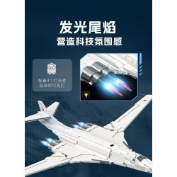 JIESTAR JJ9226 Xếp hình lắp ráp ghép mô hình Máy bay ném bom Tu-160