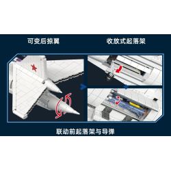 JIESTAR JJ9226 Xếp hình lắp ráp ghép mô hình Máy bay ném bom Tu-160