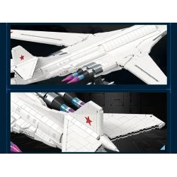 JIESTAR JJ9226 Xếp hình lắp ráp ghép mô hình Máy bay ném bom Tu-160