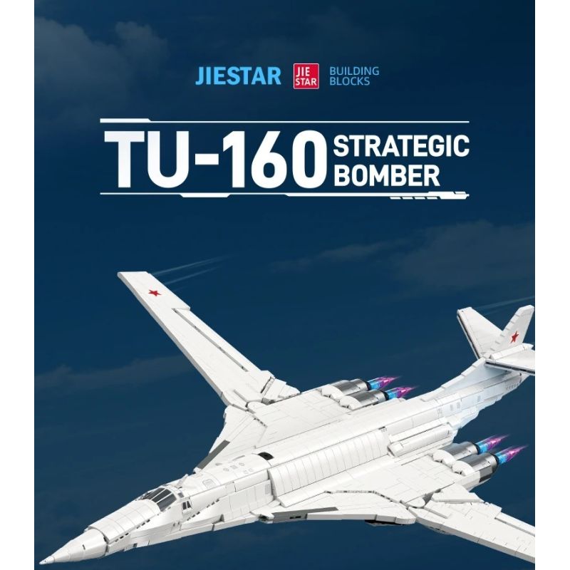JIESTAR JJ9226 Xếp hình lắp ráp ghép mô hình Máy bay ném bom Tu-160