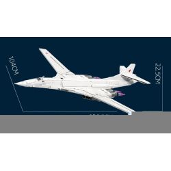 JIESTAR JJ9226 Xếp hình lắp ráp ghép mô hình Máy bay ném bom Tu-160