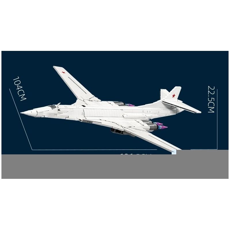 JIESTAR JJ9226 Xếp hình lắp ráp ghép mô hình Máy bay ném bom Tu-160