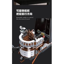 JIESTAR 59150 Skeleton Corsair Xếp hình lắp ráp ghép mô hình Phòng trưng bày xương