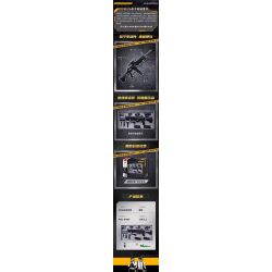 Sluban M38-B1589 Xếp hình lắp ráp ghép mô hình Hòa bình Elite: Súng trường tấn công M416