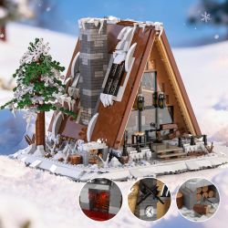 Xbert 66151 A-Frame Snow Cabin Xếp hình lắp ráp ghép mô hình lều tuyết khung chữ A