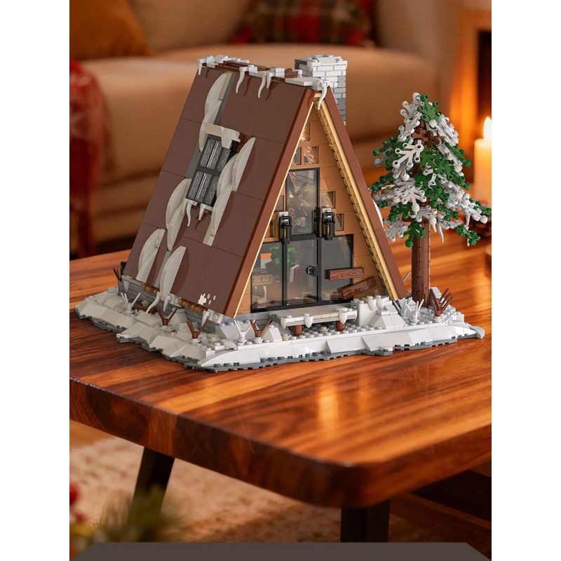 Xbert 66151 A-Frame Snow Cabin Xếp hình lắp ráp ghép mô hình lều tuyết khung chữ A