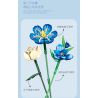 JIESTAR JJ9240 Xếp hình lắp ráp ghép mô hình hoa tulip màu xanh nửa đêm