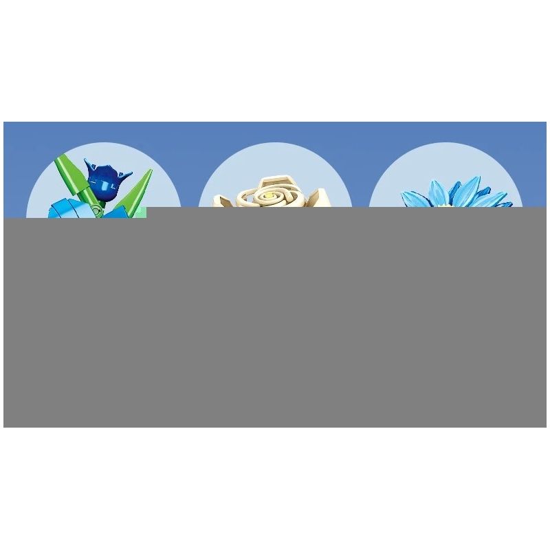 JIESTAR JJ9240 Xếp hình lắp ráp ghép mô hình hoa tulip màu xanh nửa đêm