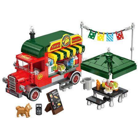 JIESTAR JJ9248 Mexican Taco Xếp hình lắp ráp ghép mô hình Taco Mexico