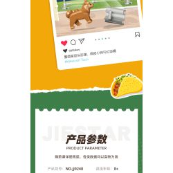 JIESTAR JJ9248 Mexican Taco Xếp hình lắp ráp ghép mô hình Taco Mexico