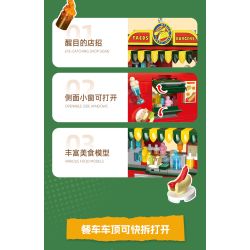 JIESTAR JJ9248 Mexican Taco Xếp hình lắp ráp ghép mô hình Taco Mexico