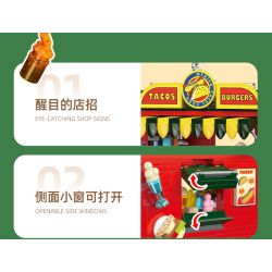 JIESTAR JJ9248 Mexican Taco Xếp hình lắp ráp ghép mô hình Taco Mexico