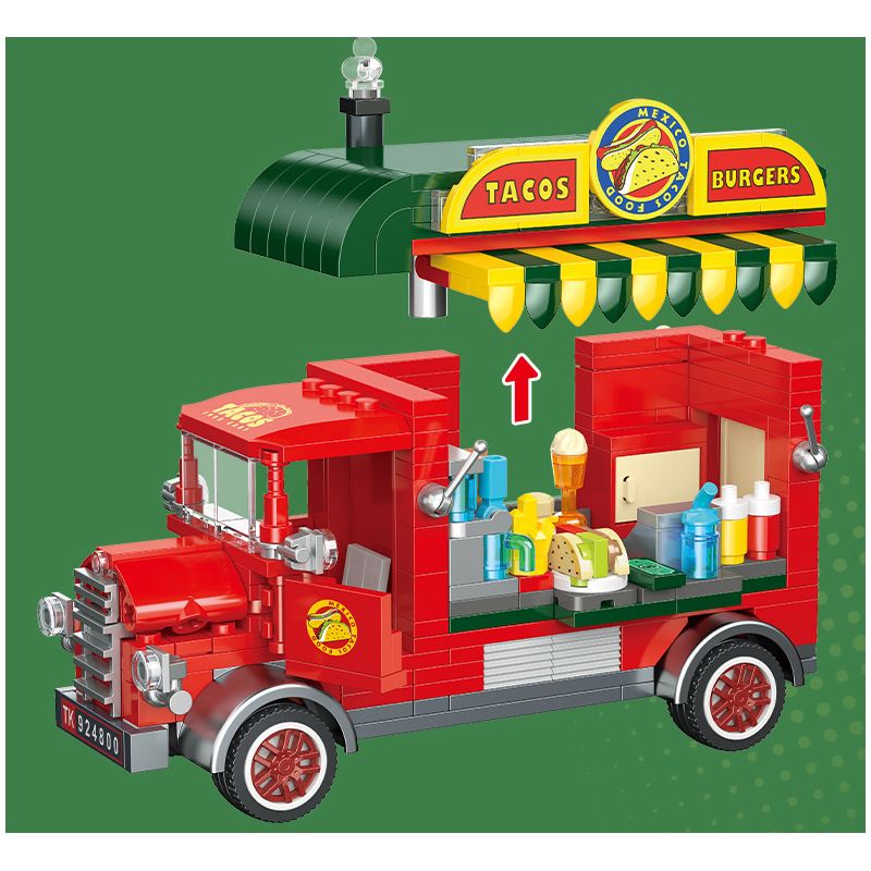 JIESTAR JJ9248 Mexican Taco Xếp hình lắp ráp ghép mô hình Taco Mexico