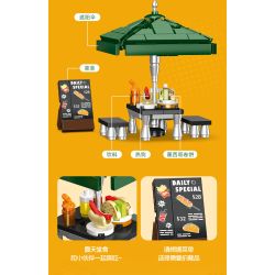 JIESTAR JJ9248 Mexican Taco Xếp hình lắp ráp ghép mô hình Taco Mexico