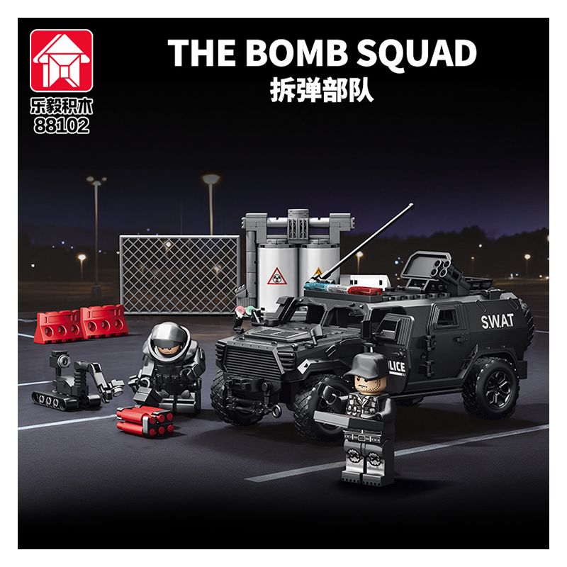 Le Yi 88102 The Bomb Squad Xếp hình lắp ráp ghép mô hình Tủ đựng vết thương