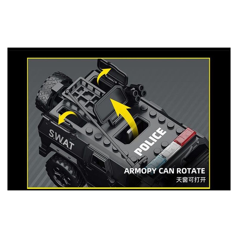 Le Yi 88102 The Bomb Squad Xếp hình lắp ráp ghép mô hình Tủ đựng vết thương