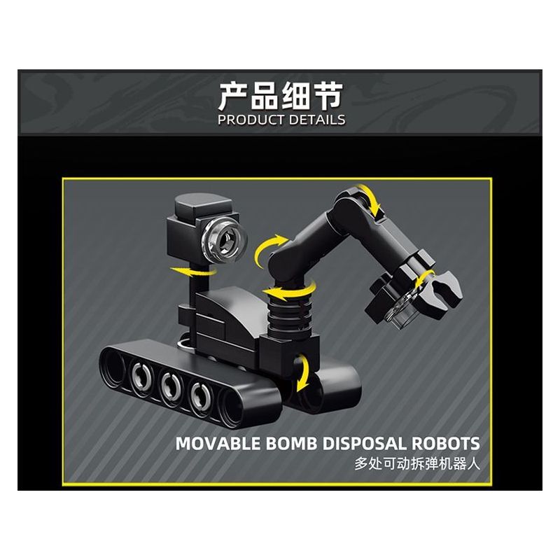 Le Yi 88102 The Bomb Squad Xếp hình lắp ráp ghép mô hình Tủ đựng vết thương