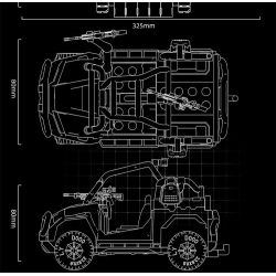 Le Yi 88103 Polaris Sentinel Xếp hình lắp ráp ghép mô hình Đội bảo vệ đặc biệt Sao Bắc Đẩu