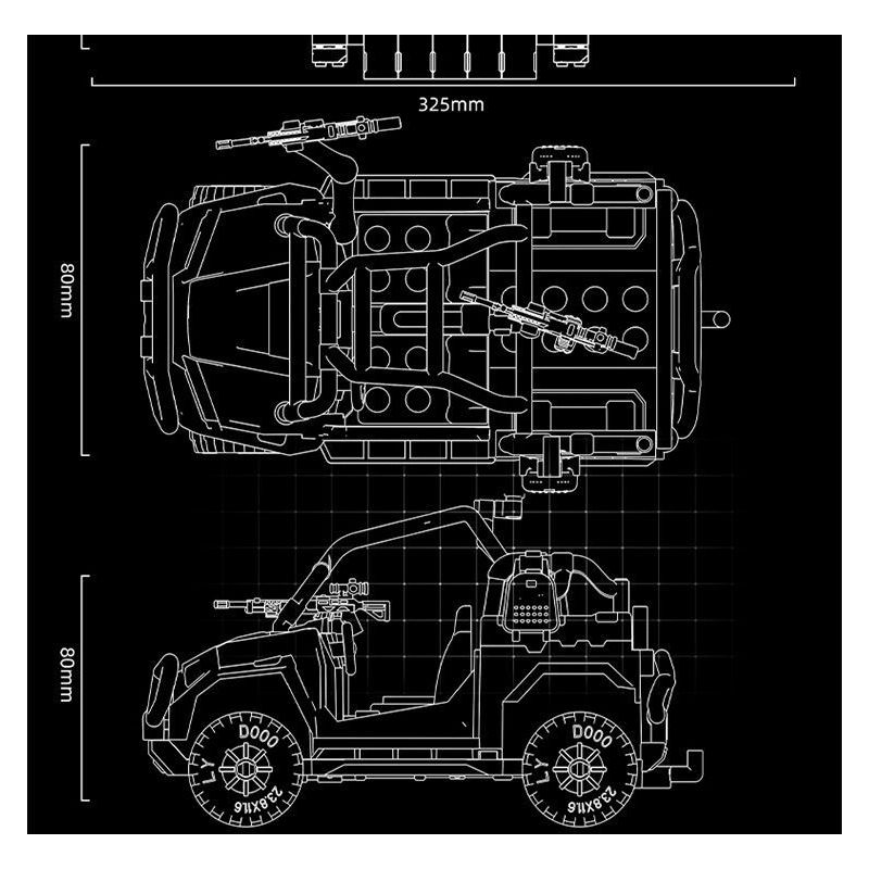 Le Yi 88103 Polaris Sentinel Xếp hình lắp ráp ghép mô hình Đội bảo vệ đặc biệt Sao Bắc Đẩu