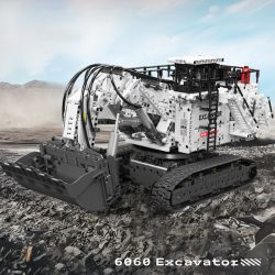 MouldKing 17067 6060 Excavator Xếp hình lắp ráp ghép mô hình Máy xúc xẻng Caterpillar 6060