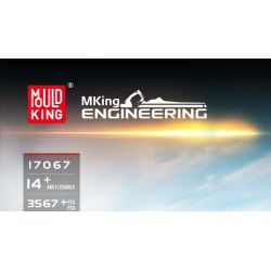 MouldKing 17067 6060 Excavator Xếp hình lắp ráp ghép mô hình Máy xúc xẻng Caterpillar 6060