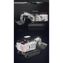 MouldKing 17067 6060 Excavator Xếp hình lắp ráp ghép mô hình Máy xúc xẻng Caterpillar 6060