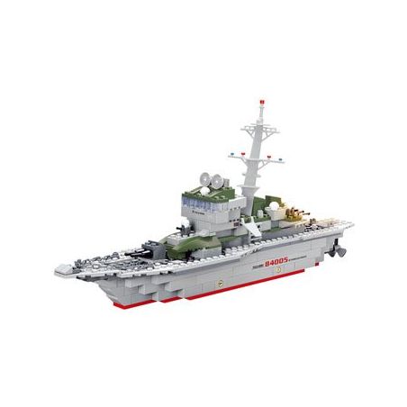 Kazi KY84005 84005 non  LỰC LƯỢNG THỰC ĐỊA TÀU KHU TRỤC KAMIKAZE bộ đồ chơi xếp lắp ráp ghép mô hình Field Army FIELD ARMY KAMIKAZE FRIGATE Chiến Trường 228 khối
