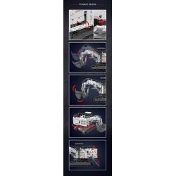 MouldKing 17067 6060 Excavator Xếp hình lắp ráp ghép mô hình Máy xúc xẻng Caterpillar 6060