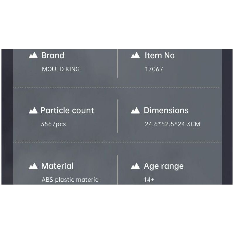 MouldKing 17067 6060 Excavator Xếp hình lắp ráp ghép mô hình Máy xúc xẻng Caterpillar 6060