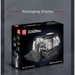 MouldKing 17067 6060 Excavator Xếp hình lắp ráp ghép mô hình Máy xúc xẻng Caterpillar 6060