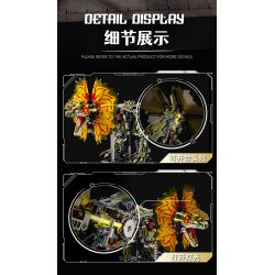 Beautiful and 13101 Xếp hình lắp ráp ghép mô hình Cơ Khí Đôi Vương Miện Rồng