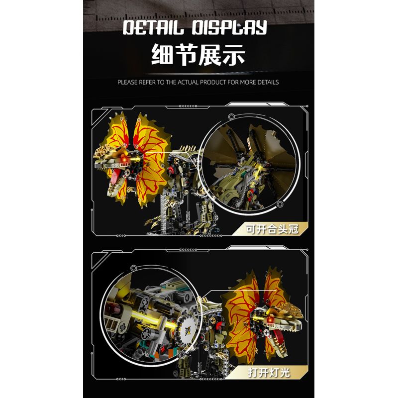 Beautiful and 13101 Xếp hình lắp ráp ghép mô hình Cơ Khí Đôi Vương Miện Rồng