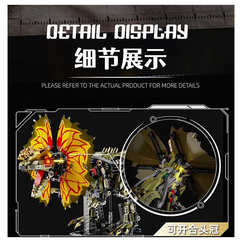 Beautiful and 13101 Xếp hình lắp ráp ghép mô hình Cơ Khí Đôi Vương Miện Rồng