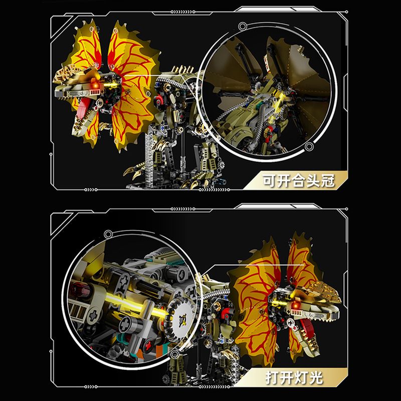 Beautiful and 13101 Xếp hình lắp ráp ghép mô hình Cơ Khí Đôi Vương Miện Rồng