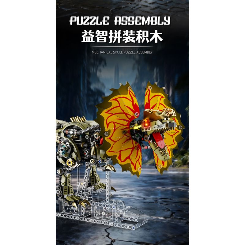 Beautiful and 13101 Xếp hình lắp ráp ghép mô hình Cơ Khí Đôi Vương Miện Rồng