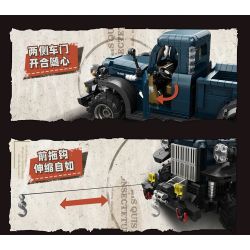 EIKEE Y26011 Xếp hình lắp ráp ghép mô hình Power Wagon 1952 Xe bán tải cổ điển 1:16