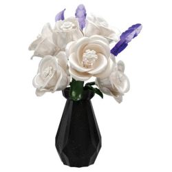 DK 3032 Xếp hình lắp ráp ghép mô hình hoa hồng trắng