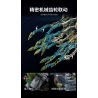 Takuki T1127 Bionic Glowing Mech Jellyfish Xếp hình lắp ráp ghép mô hình Sứa ánh sáng cơ học sinh học