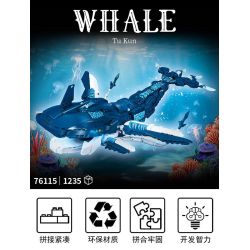 LY 76115 Whale Tu Kun Xếp hình lắp ráp ghép mô hình Hình đại diện: Tukun