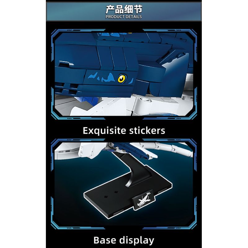 LY 76115 Whale Tu Kun Xếp hình lắp ráp ghép mô hình Hình đại diện: Tukun