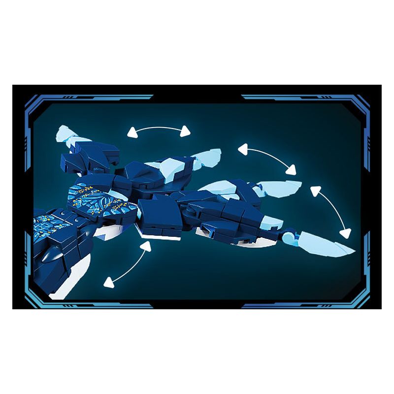 LY 76115 Whale Tu Kun Xếp hình lắp ráp ghép mô hình Hình đại diện: Tukun