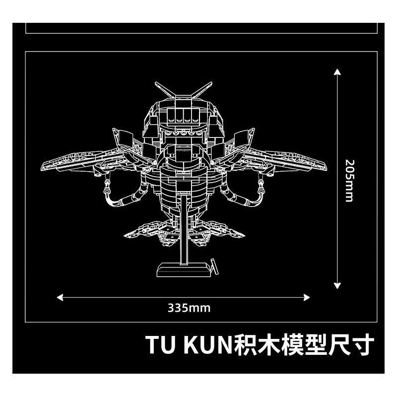LY 76115 Whale Tu Kun Xếp hình lắp ráp ghép mô hình Hình đại diện: Tukun