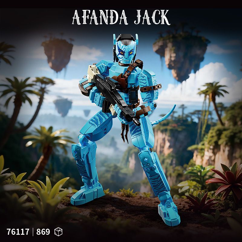 LY 76117 Afanda Jack Xếp hình lắp ráp ghép mô hình Hình đại diện: Jack